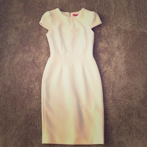 White, knee length dress